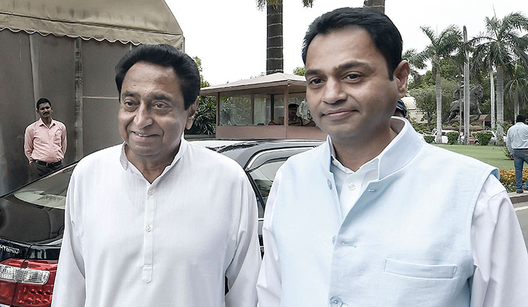 Kamal Nath and son Nakul